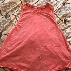 Orange Dri-Fit Nike tank top